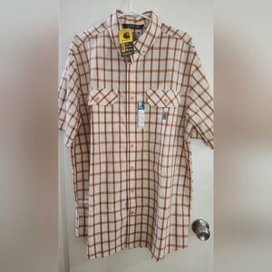 Carhartt Men's Force Relaxed Fit Lightweight Short Sleeve Plaid Shirt